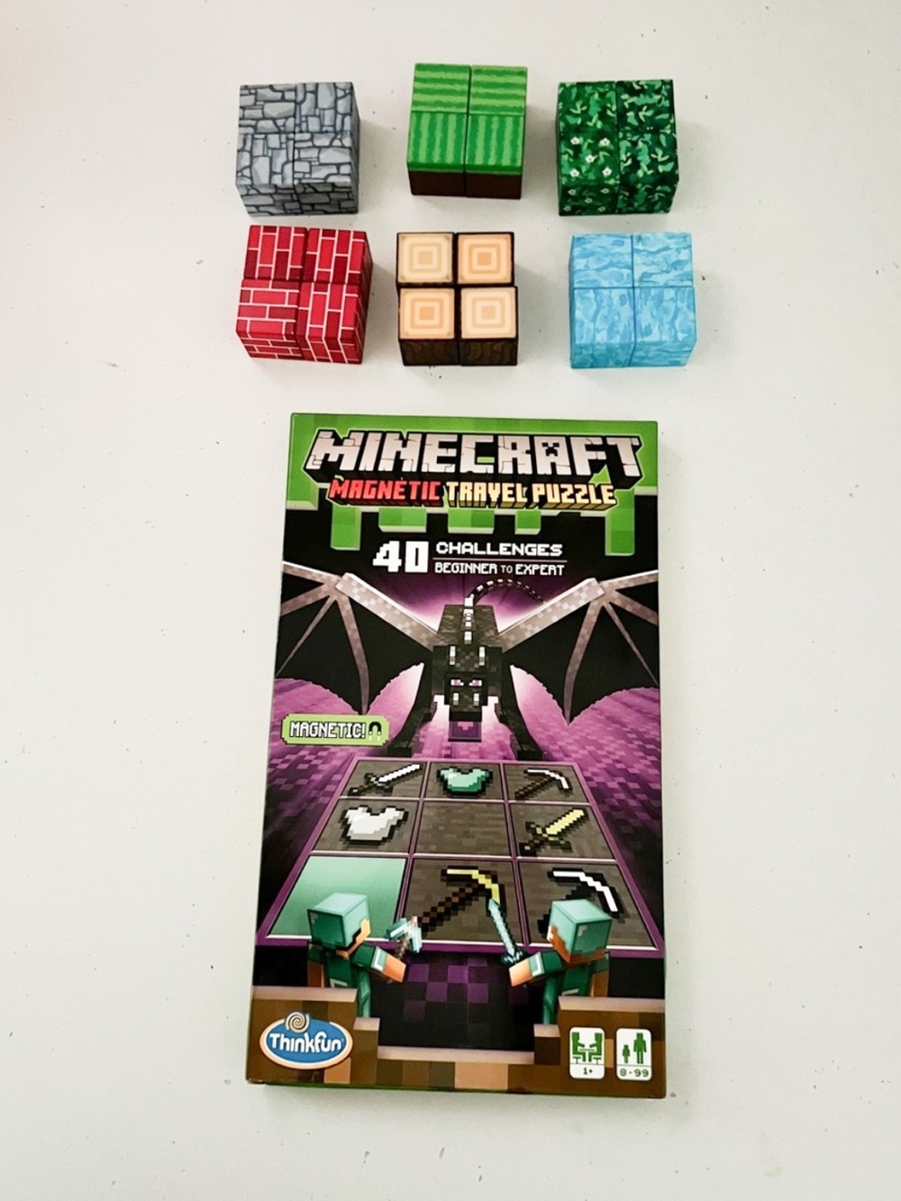 Minecraft Magnetic Travel Puzzle with magnetic blocks